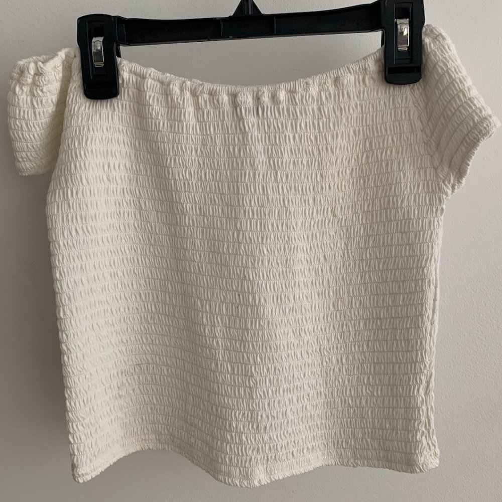 White off the shoulder top